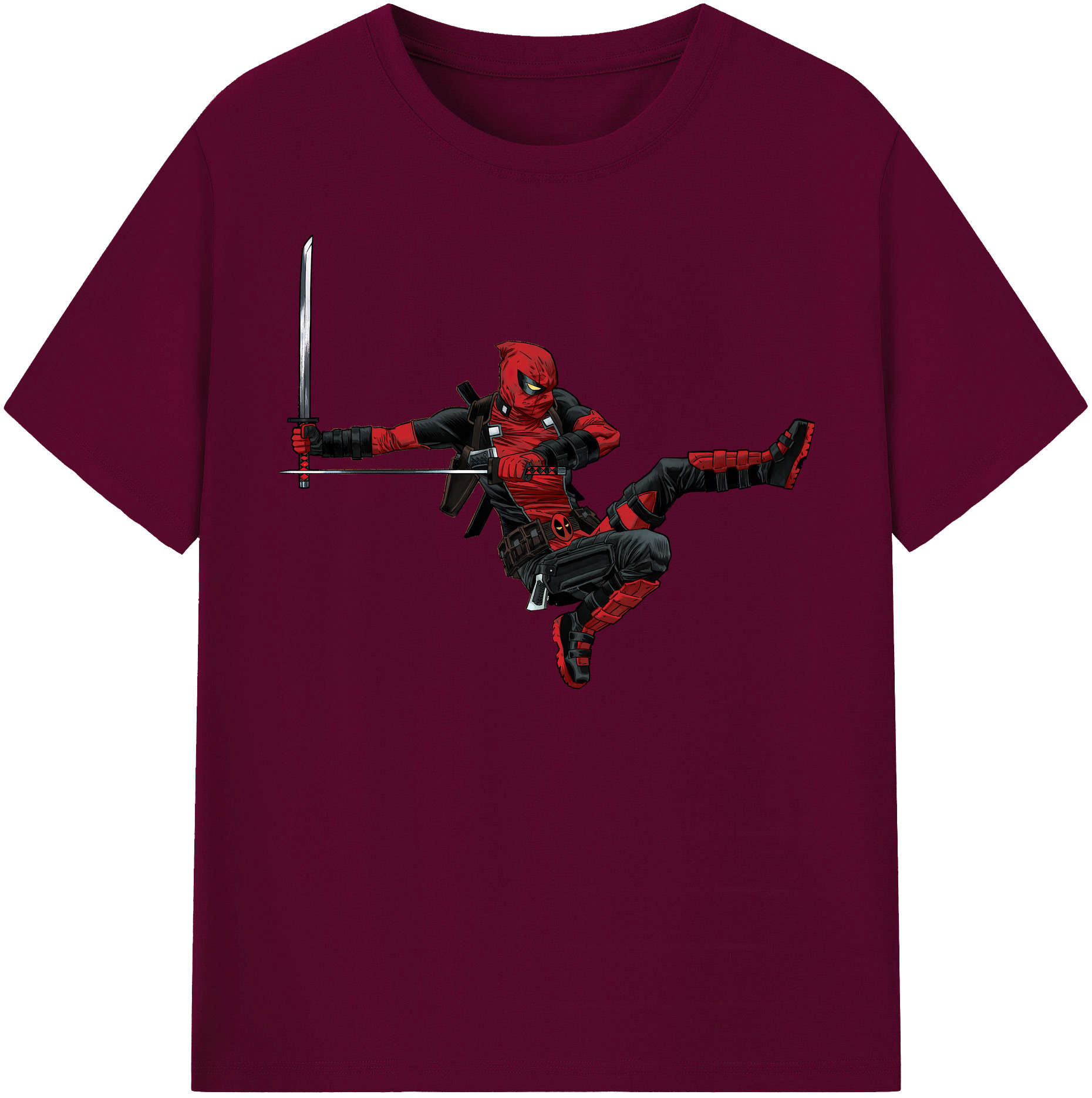（画像用） Deadpool デッドプール レディースカジュアルプリントTシャツ（綿100％）